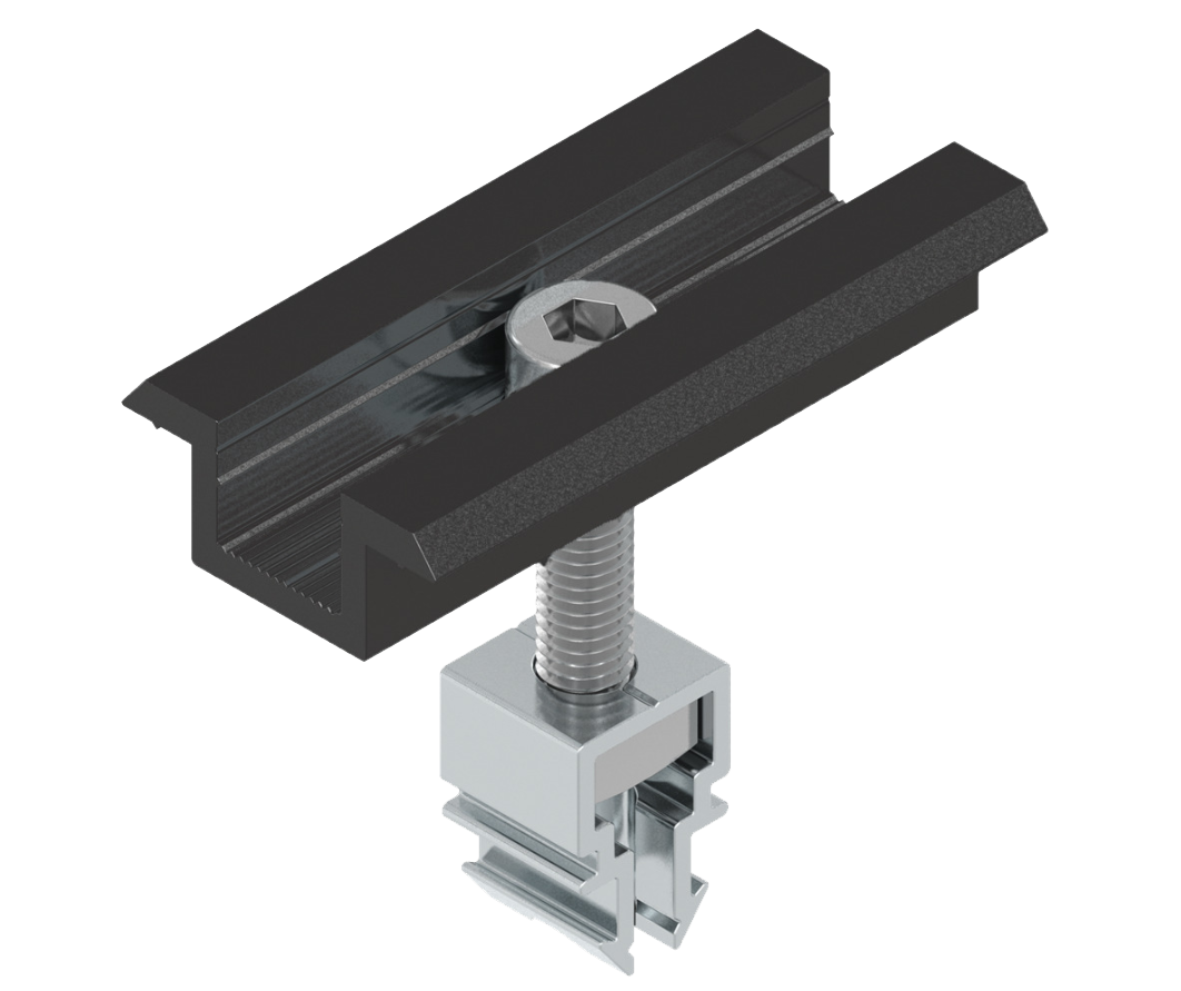 Modulmittelklemme Clip schwarz MH28-34mm